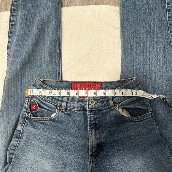 Guess  Vintage Womens Straight Slim Straight Size 28 Inseam 31”inch  Y2K Jeans - Picture 6 of 9